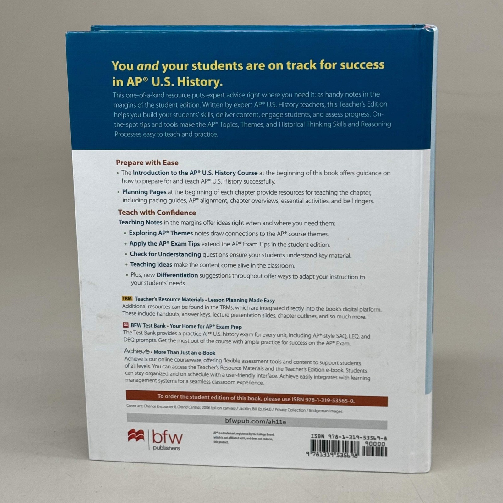 BEDFORD/ST. MARTIN&rsquo;S Americas History for the Ap Course Teachers Edition Eric Hi