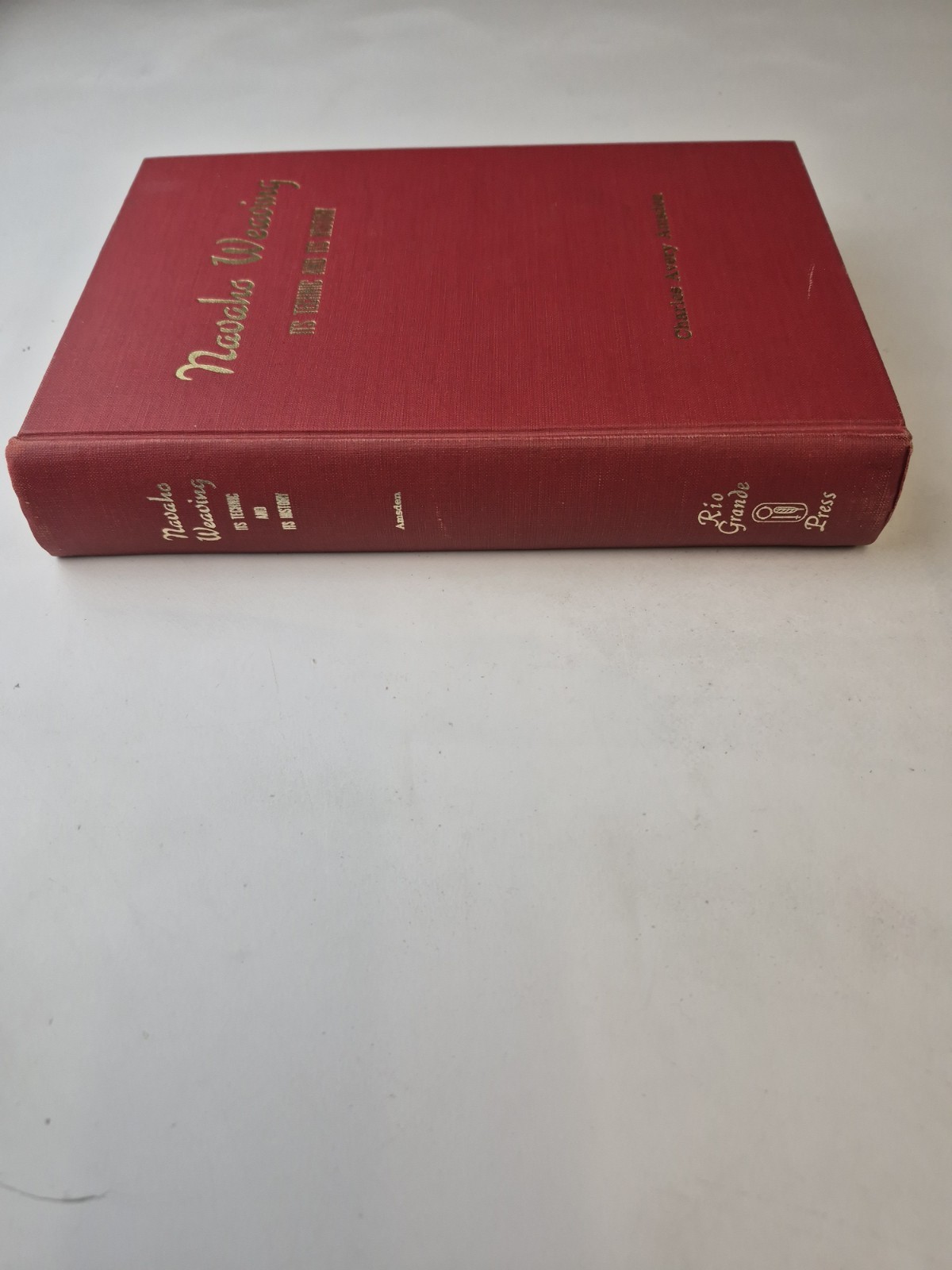 Navaho Weaving It&rsquo;s Technic and It&rsquo;s History Charles Avery Amsden 1964 1st Ed