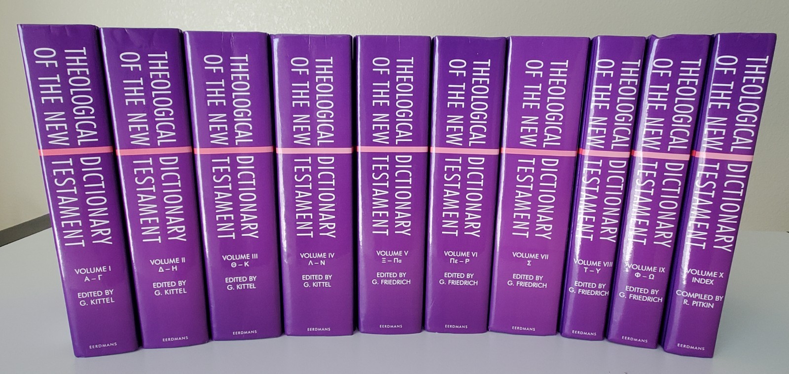 Theological Dictionary of the New Testament Vol I-X + Index HC Eerdmans