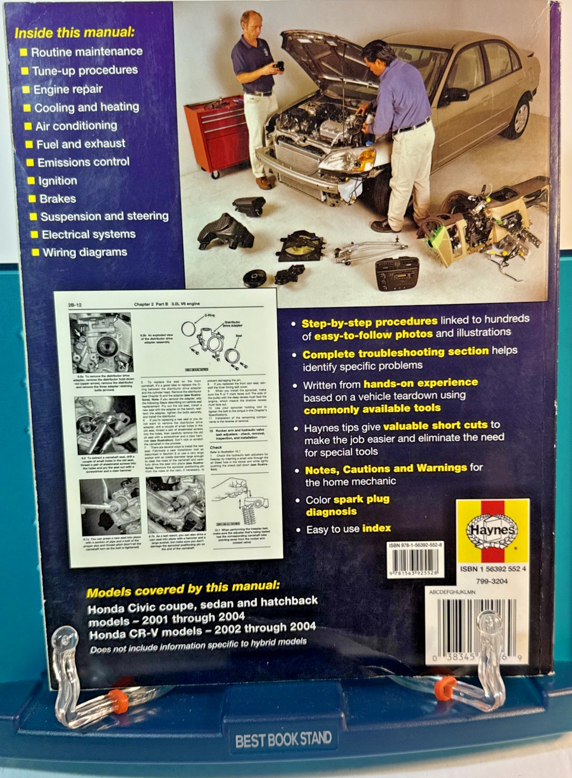 Honda Civic 2001-2004 & CR-V 2002-2004 (Hayne&rsquo;s Automotive Repair Manual) #42026