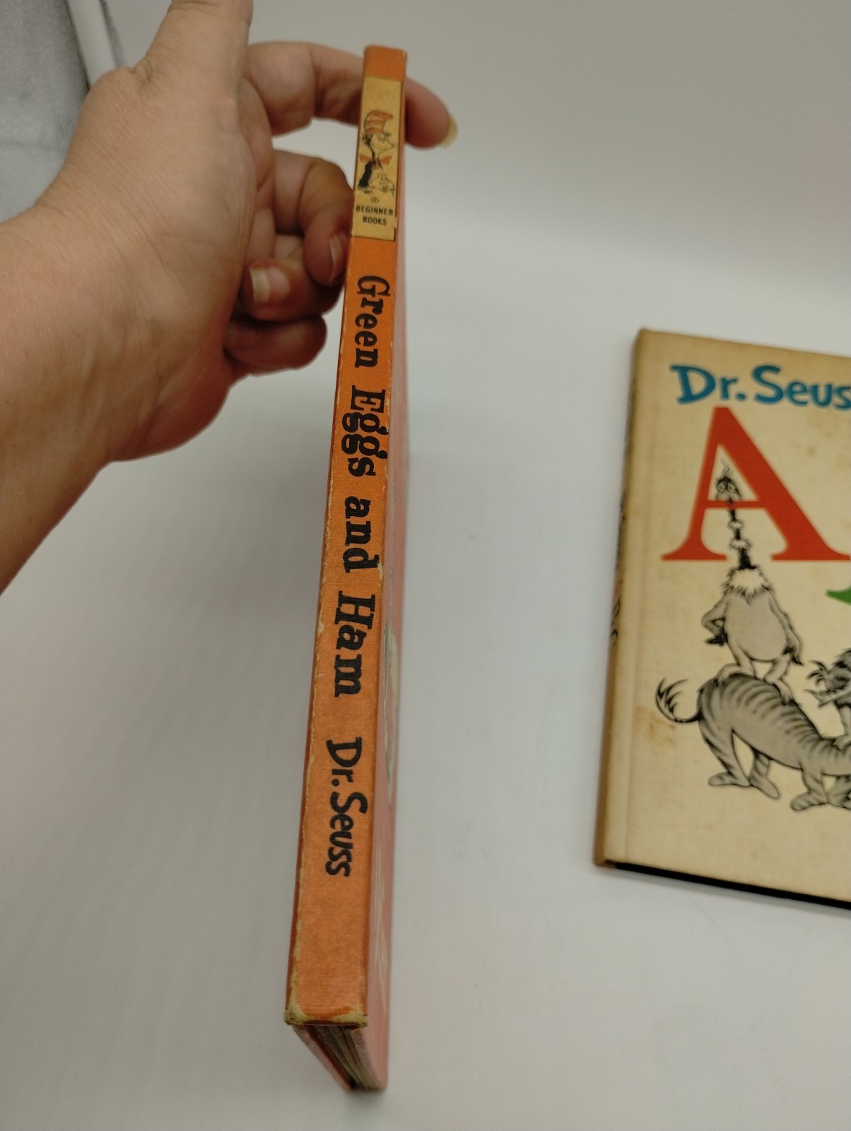 Lot Of 2 Vintage 1960 Dr. Suess Green Eggs & Ham 1963 ABC&rsquo;s Hardcover Books