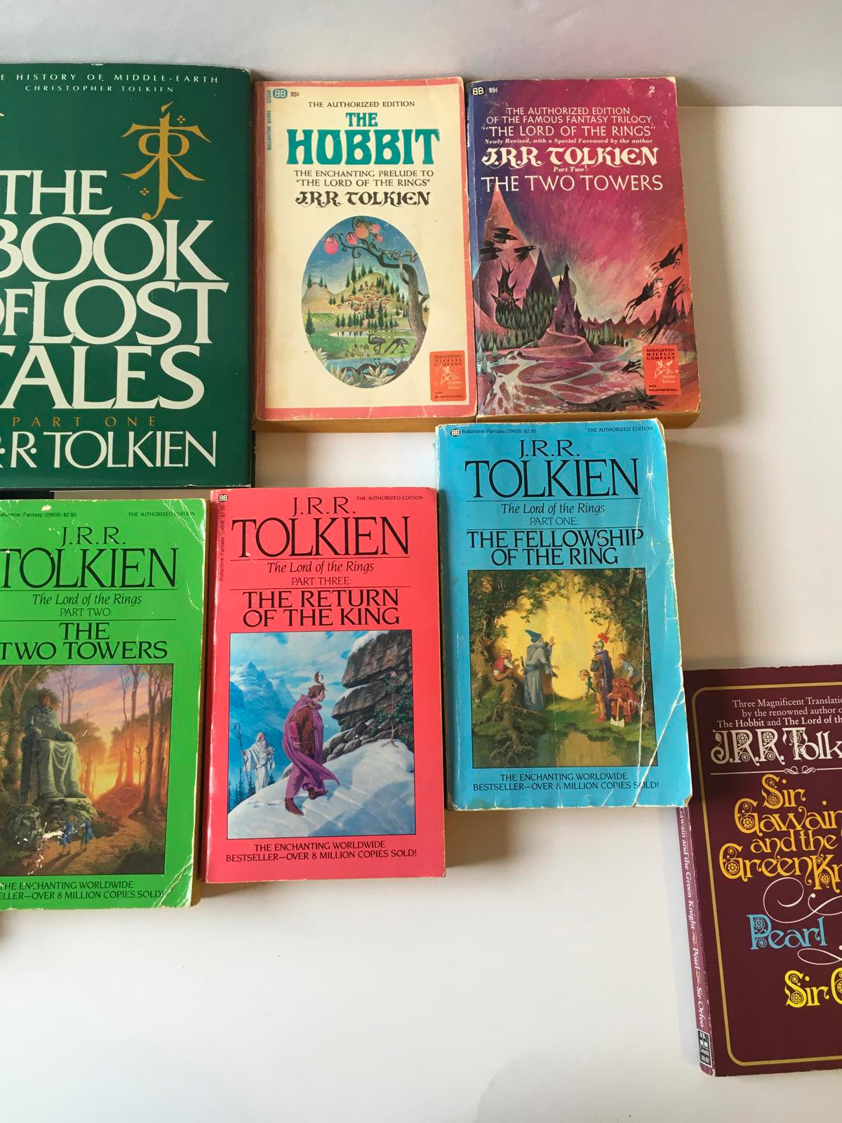 JRR Tolkien Book Lot of 9 Hardcover & Paperback Book