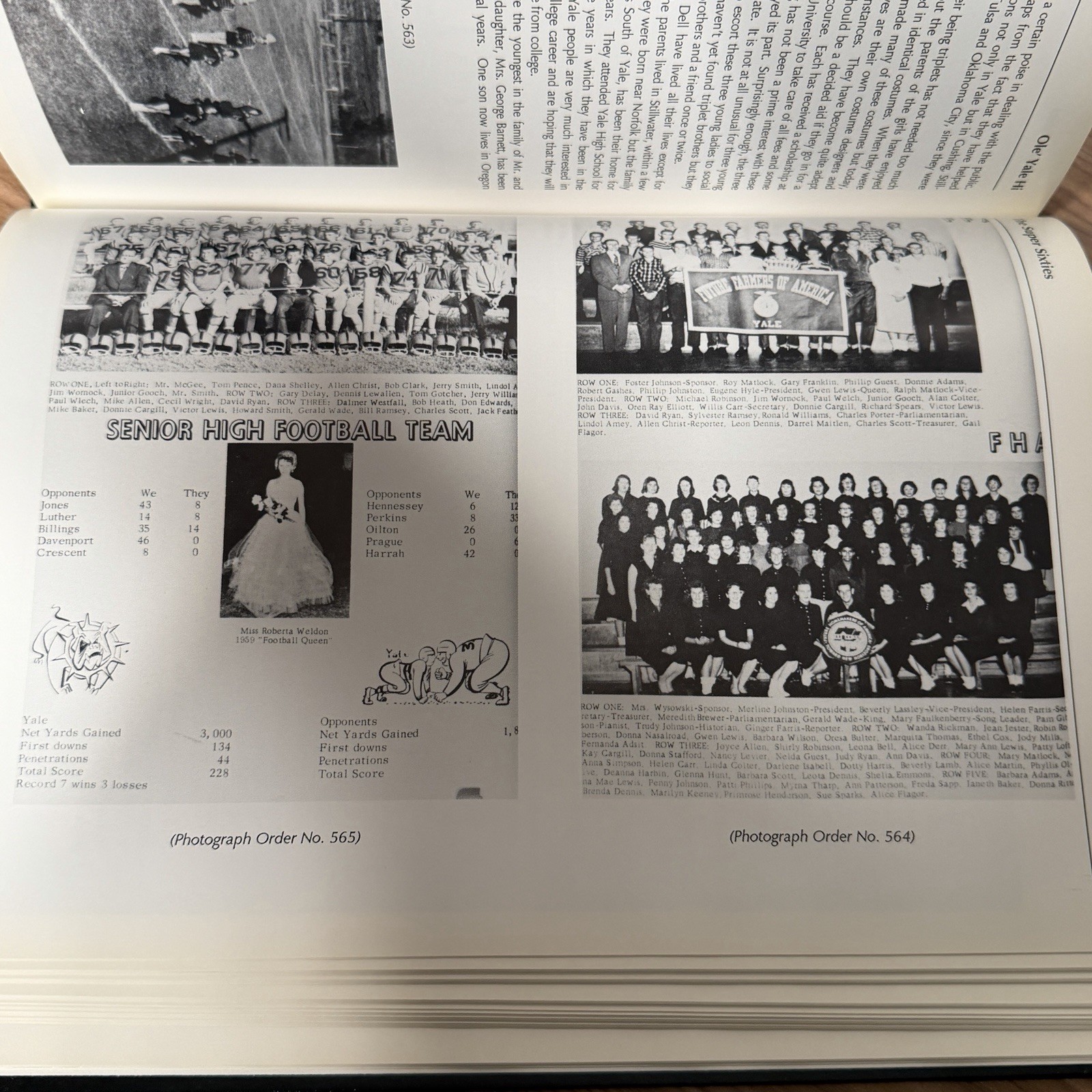Ole&rsquo; Yale High 1919-1987 Oklahoma High School Yearbook History Payne County HB