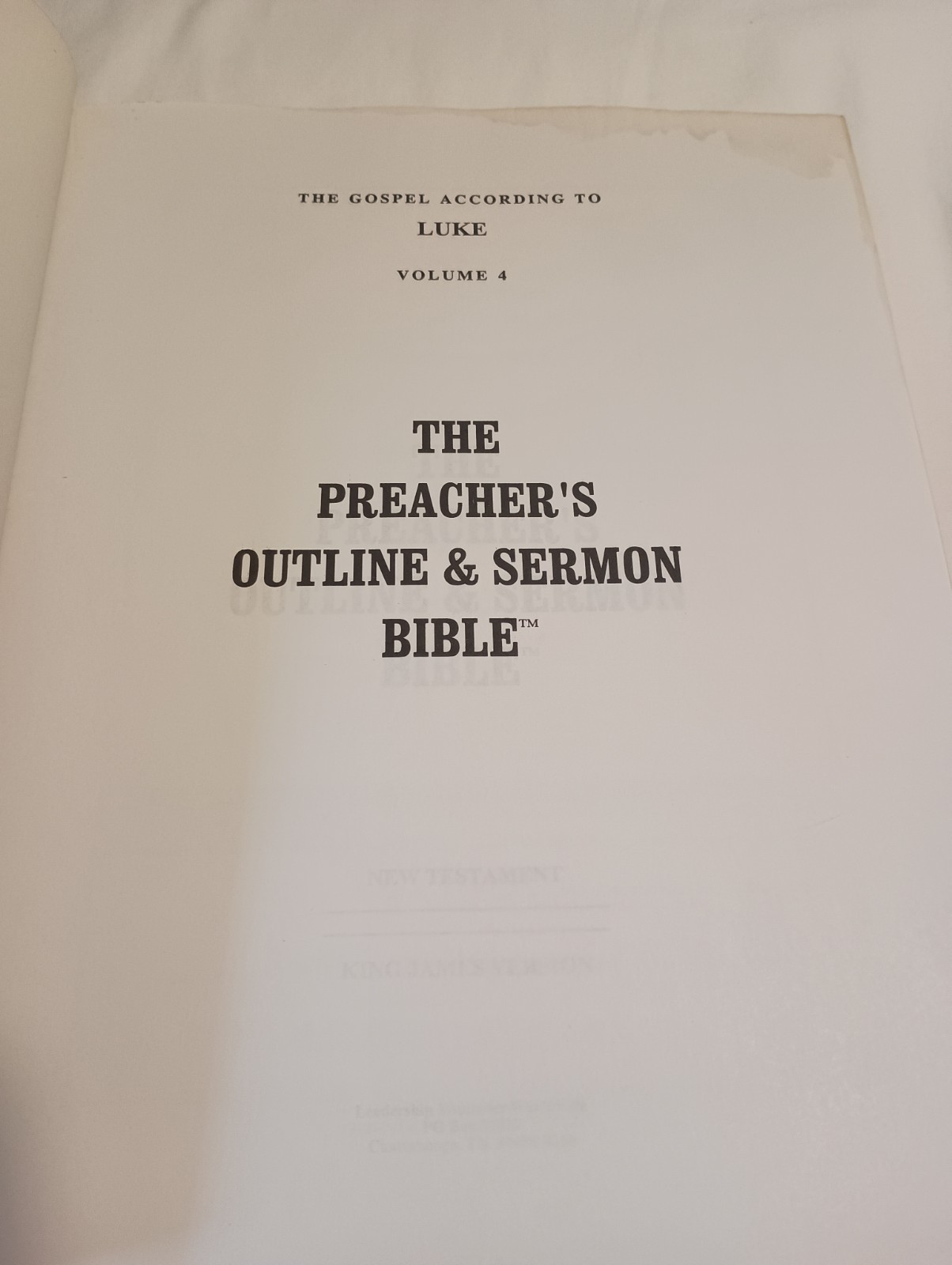 Preacher&rsquo;s Outline and Sermon Bible, Luke (KJV)