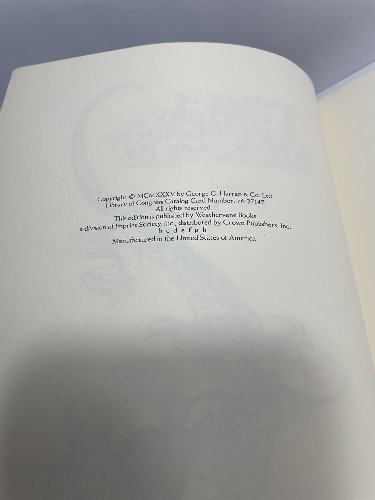 Vintage 1935 « POE&rsquo;S TALES OF MYSTERY & IMAGINATION » 317-Page Hardcover