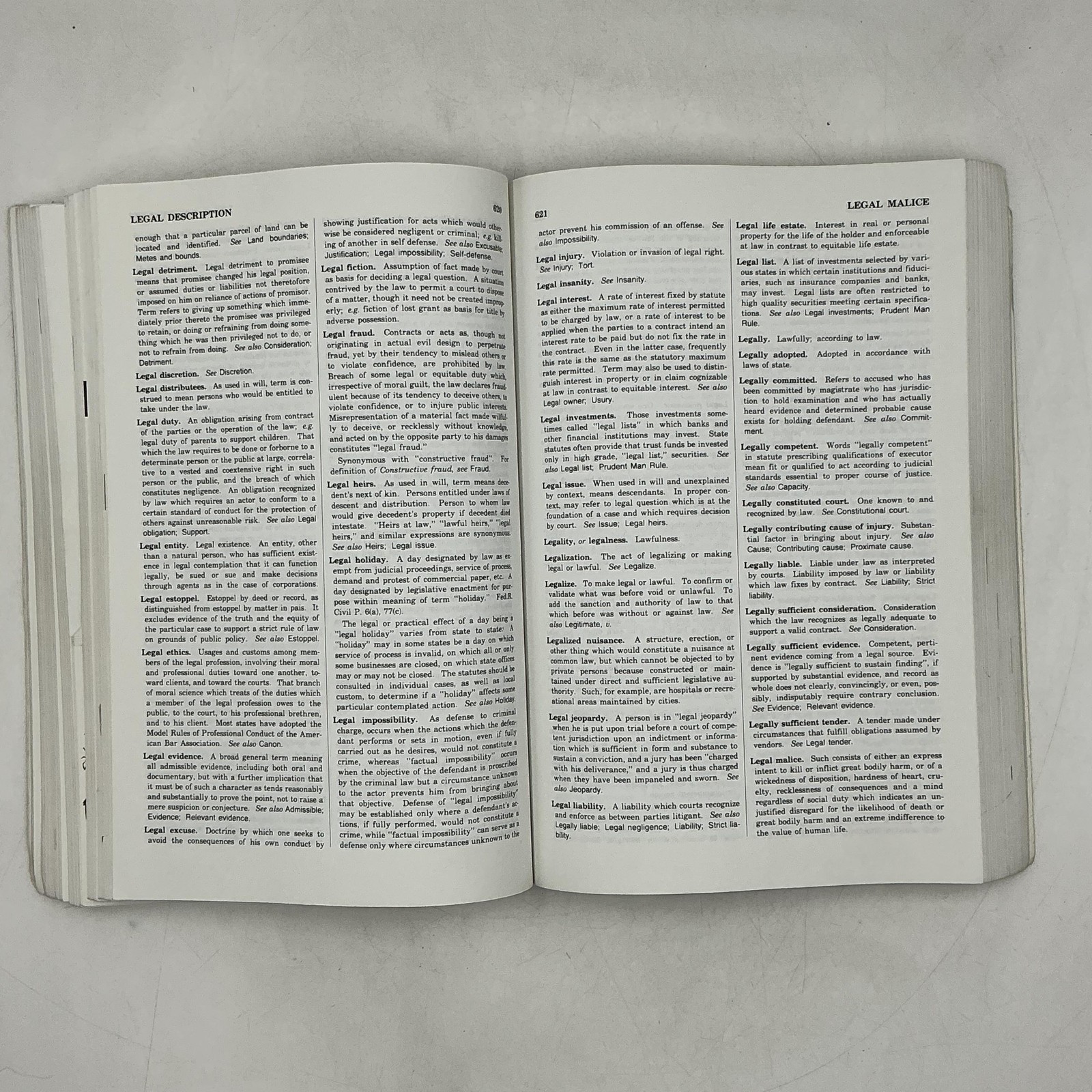 Vintage Black&rsquo;s Law Dictionary With Pronunciations Henry Black Blue PB 1994 Law