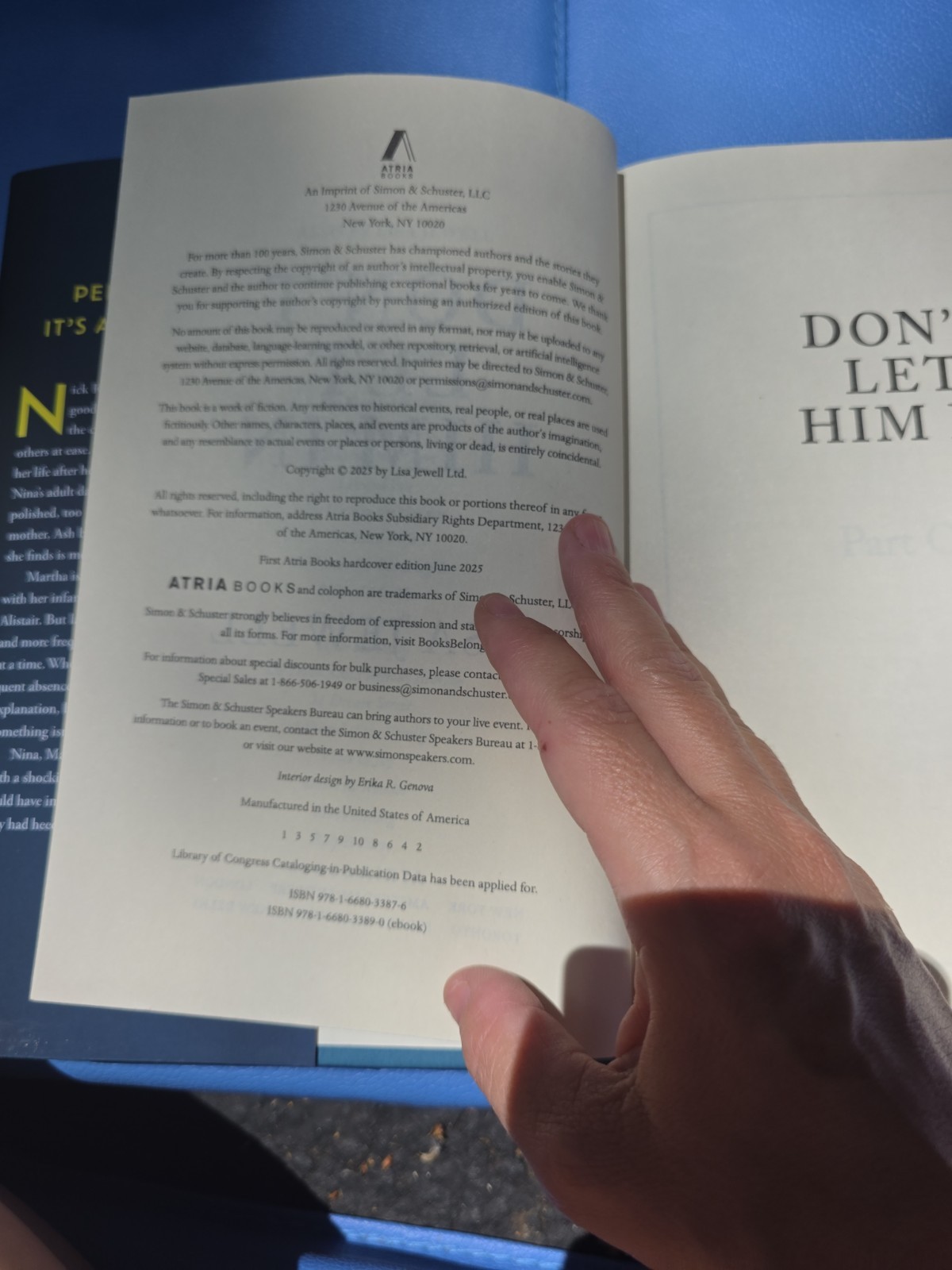 Don&rsquo;t Let Him In : A Novel by Lisa Jewell (2025, Hardcover) 1st Edition NEW