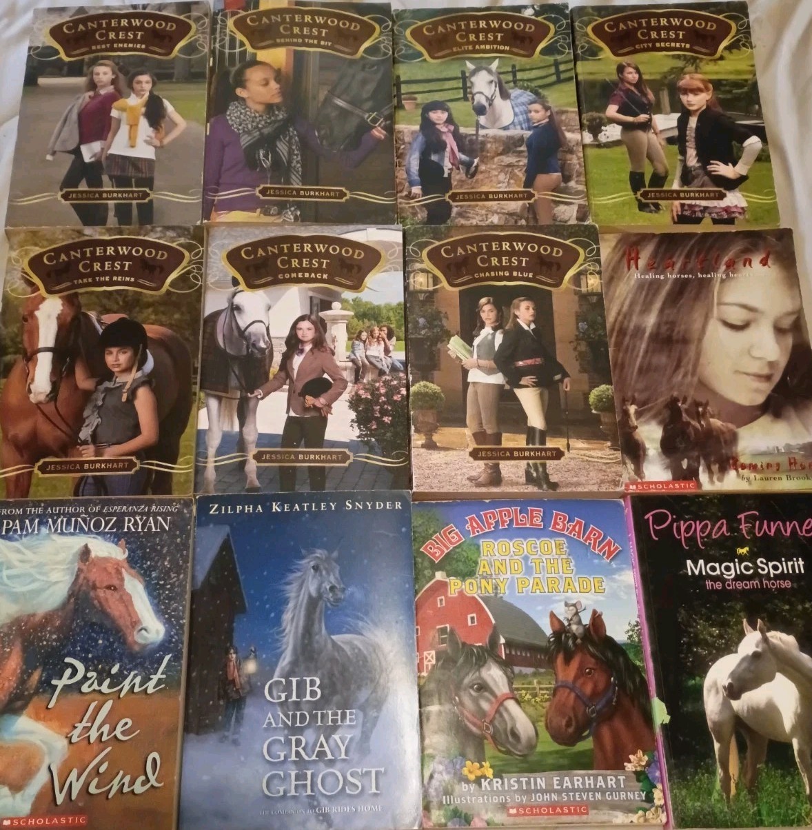 Lot 60+ Vintage to Now Children&rsquo;s Chapter Books On Horses Saddle Club More Read