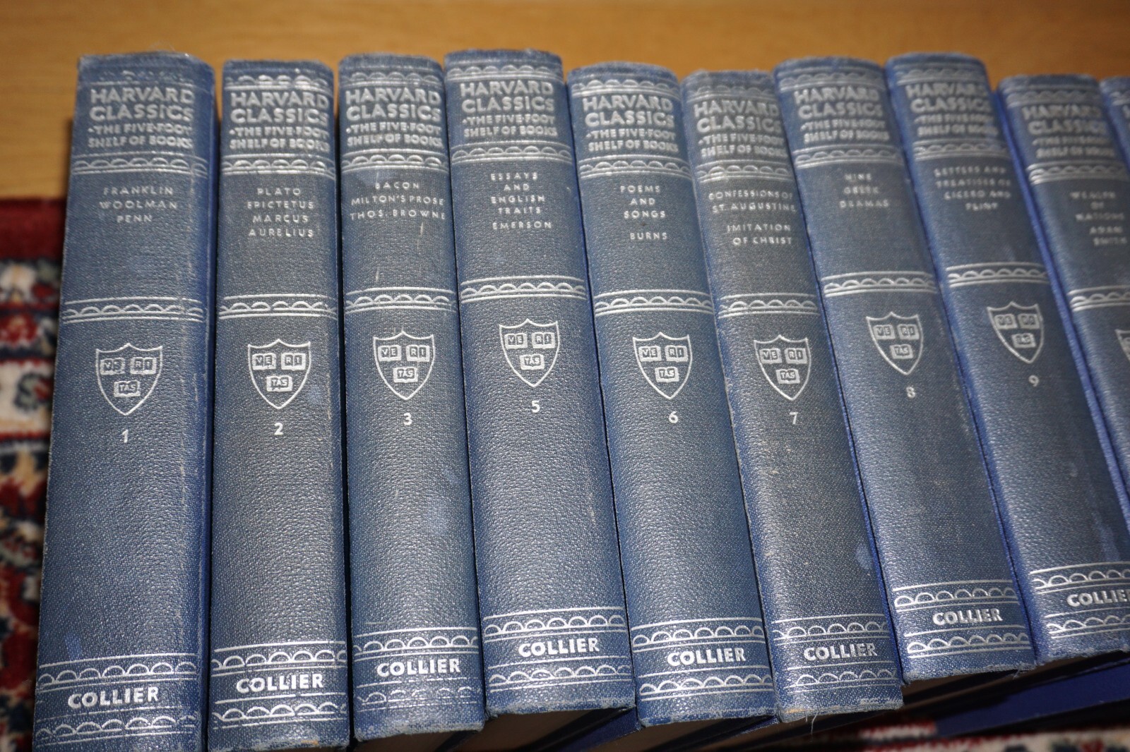 Harvard Classics 5 Foot Shelf Of Books Collier Blue Single Volume Selection