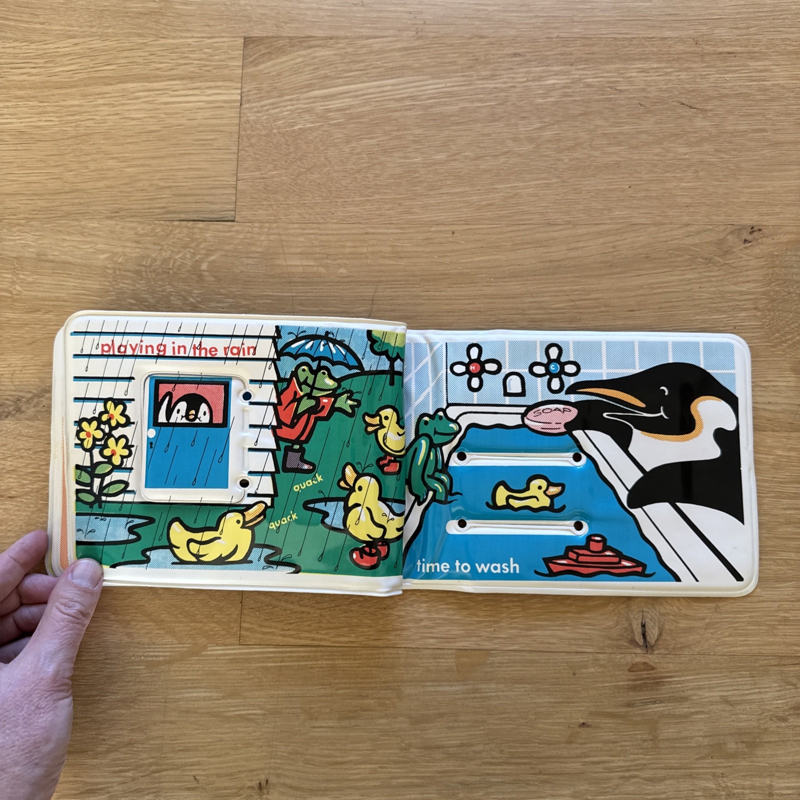 Vintage Johnson & Johnson Wet Willy&rsquo;s Water Fun Vinyl Bath Book