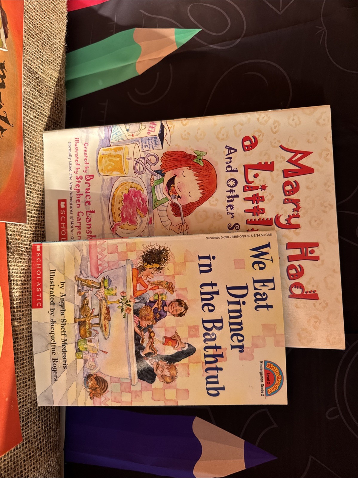 Lot of 12 Mixed Children Books Food Themed Kindergarten- Second Grade Library