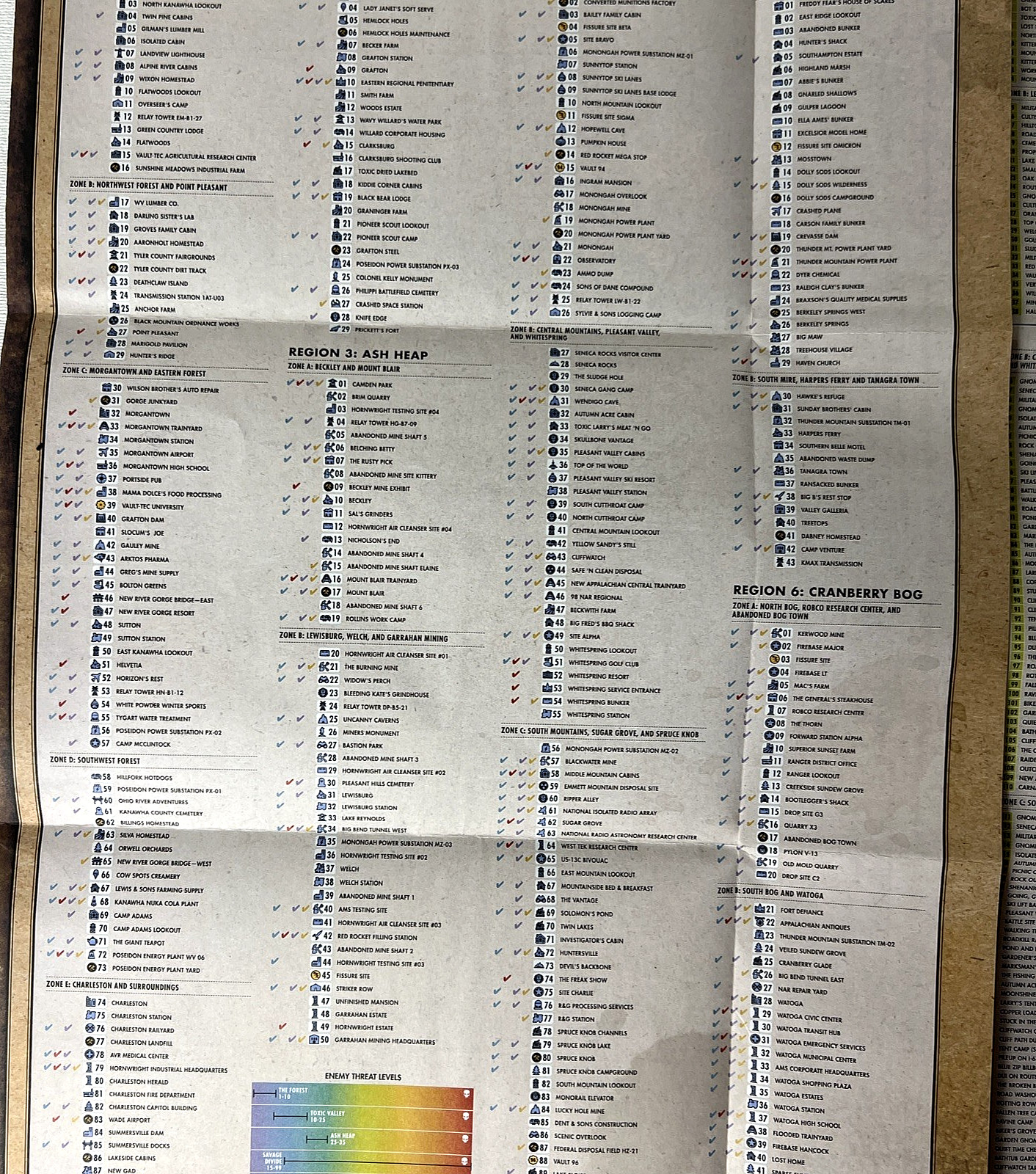 Fallout 76: Official Collector&rsquo;s Edition Guide by Garitt Rocha &… WV Poster Map