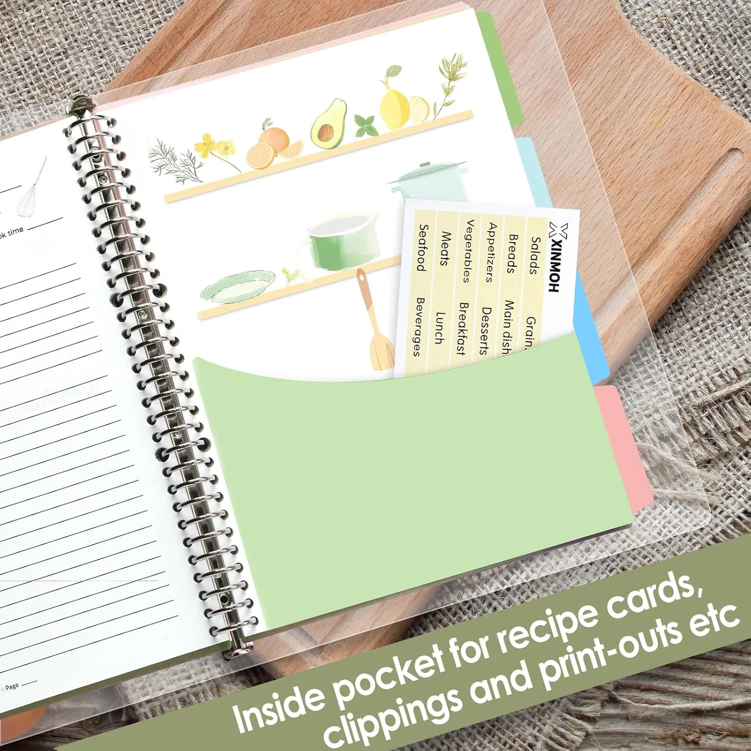 8.5&Prime; x 11&Prime; Recipe Book to Write in Your Own Recipes, Personal Blank Recipe Noteb