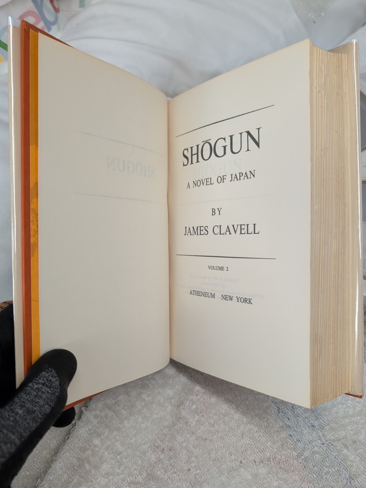 SHOGUN by James Clavell (1975) 2-Tone Boards BCE + Custom Mylar ~ 2 Vols!!!