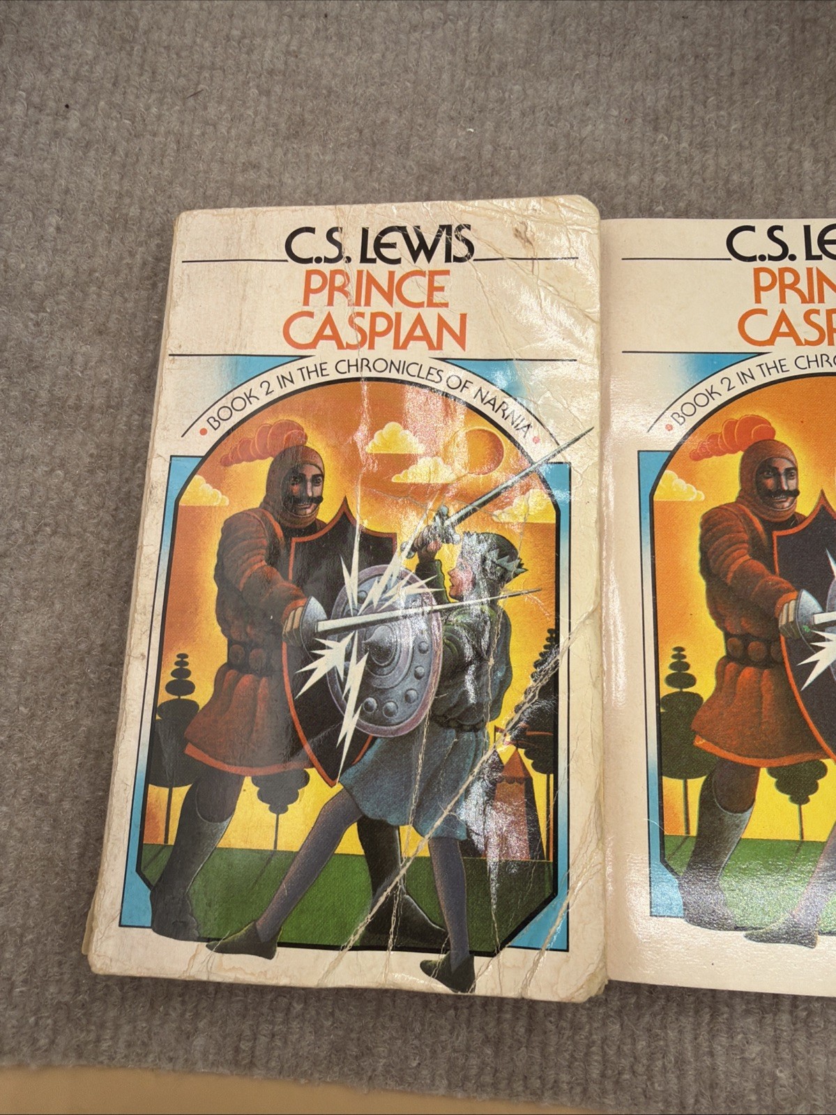 Vtg 1970&rsquo;s The Chronicles of Narnia 6 Book Box Set C.S. Lewis Collier/Macmillian