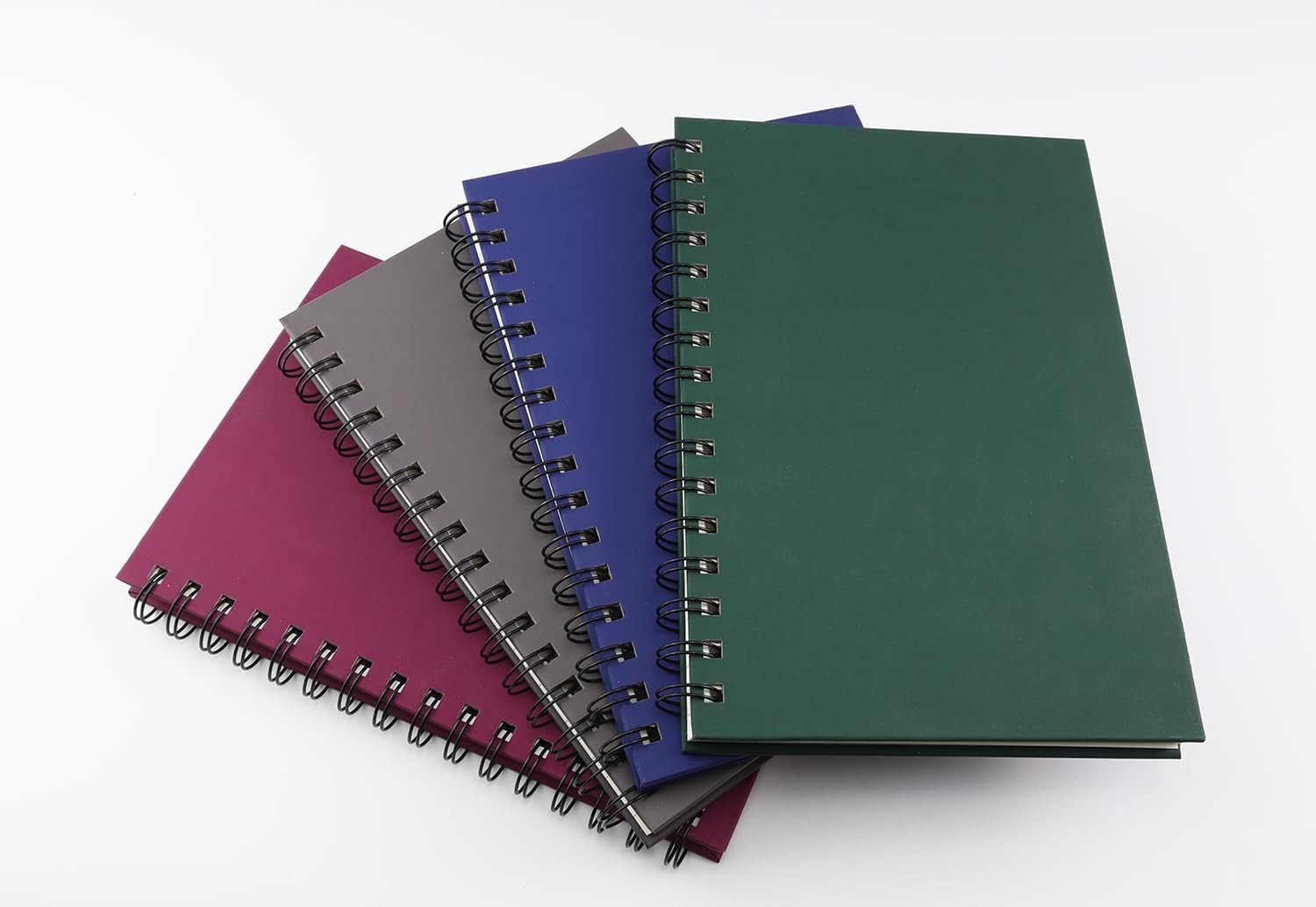 4 Pack A5 Spiral Notebooks – 160 Pages, Hardcover, College Ruled, 5.7&Prime; x 8.5&Prime;, A