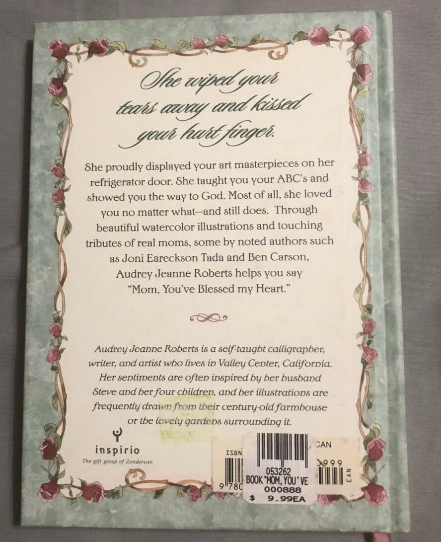 Mom, You&rsquo;ve Blessed My Heart Hardcover Audrey Jeanne Roberts