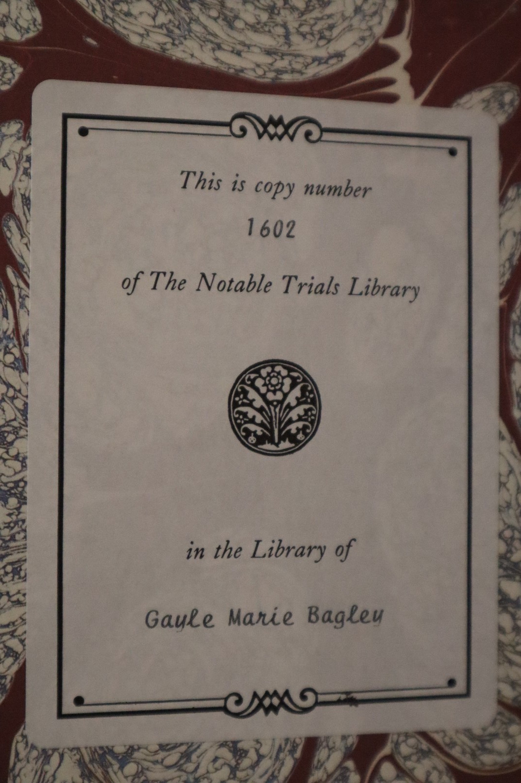 The Trial Of Bernhard Goetz by George P. Fletcher The Notable Trials Library hc