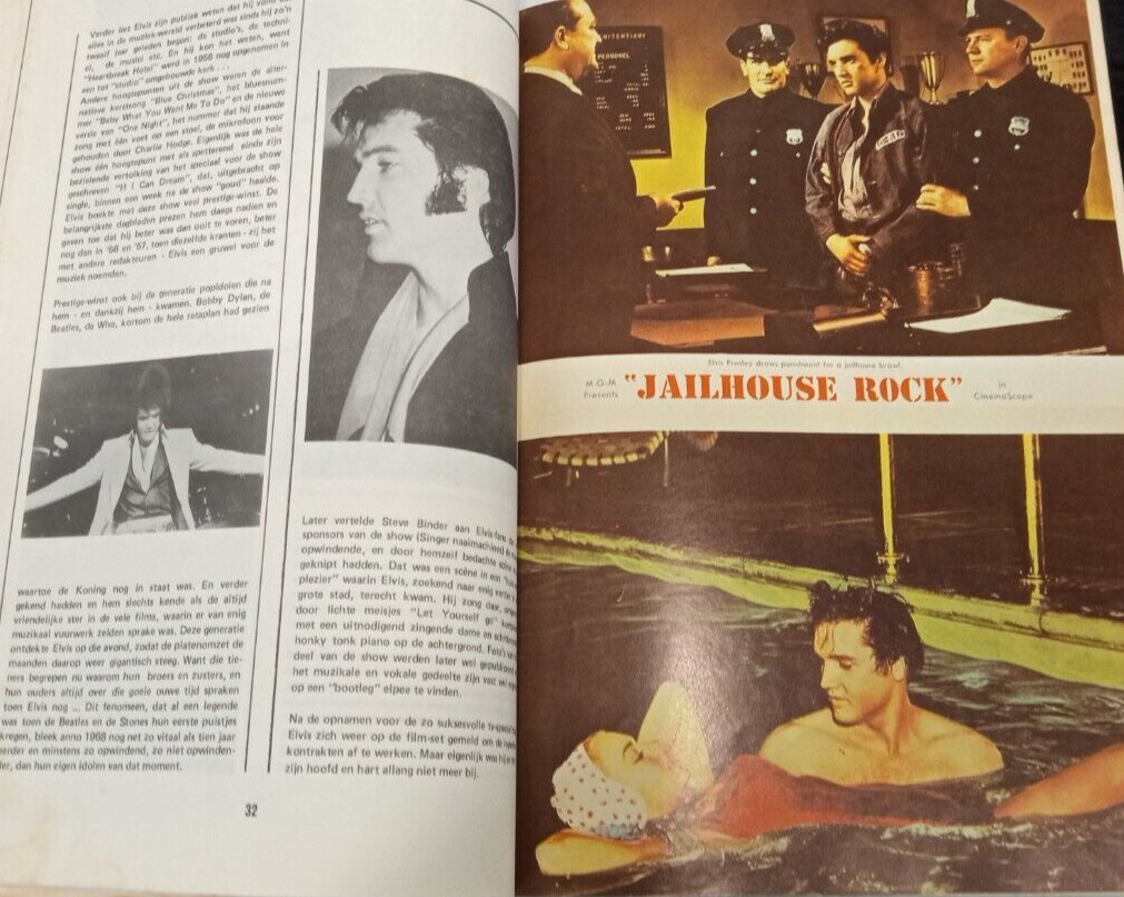 Elvis Presley Vintage 1980&prime; S DUTCH BOOK 64 pages