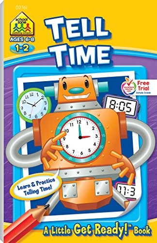 GET READY TO TELL TIME WORKBOOK By School Zone Staff & School Zone Staff **NEW**