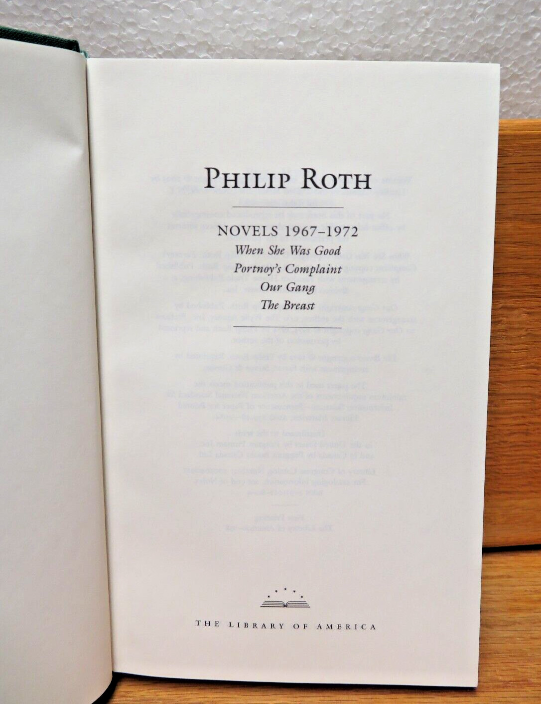 Library of America Ser. #158 Philip Roth Novels 2005 slipcase w/booklet 1st p