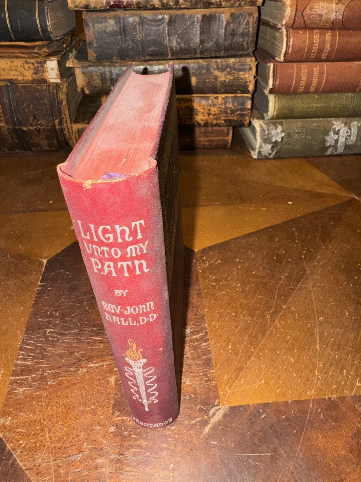 A Light unto My Path Hardcover 1893 Rev John Hall Antique Book Christian