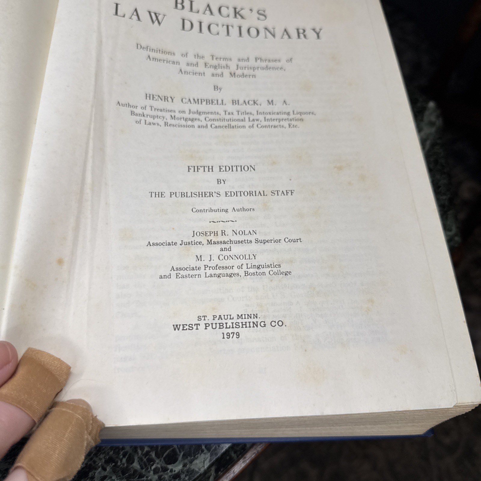 Black&rsquo;s Law Dictionary with Pronunciations 5th Edition Hardcover