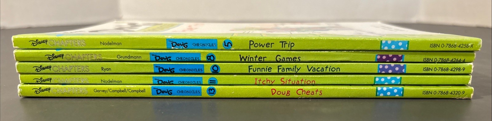 Disney&rsquo;s Doug Chronicles 1990s Lot of 5, Books 5, 8, 10, 11 & 13