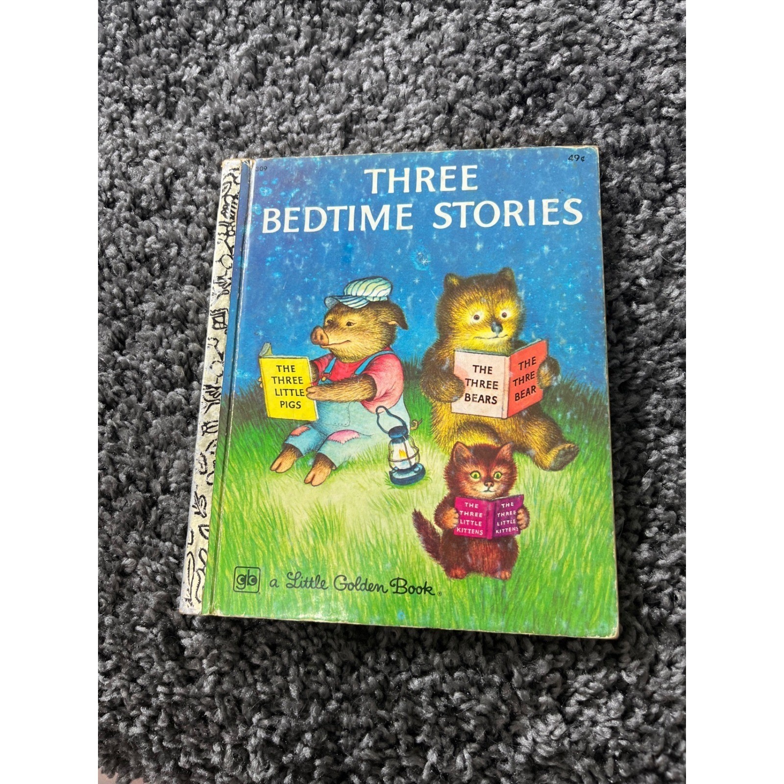 Three Bedtime Stories Little Golden Book 1975 Garth Williams Vintage 309-41