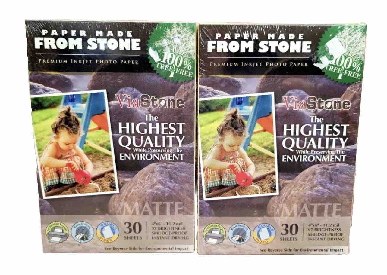 60 Sheets Eco Friendly Premium Inkjet 4&Prime; x 6&Prime; Photo Paper Matte Finish (2 PACK)