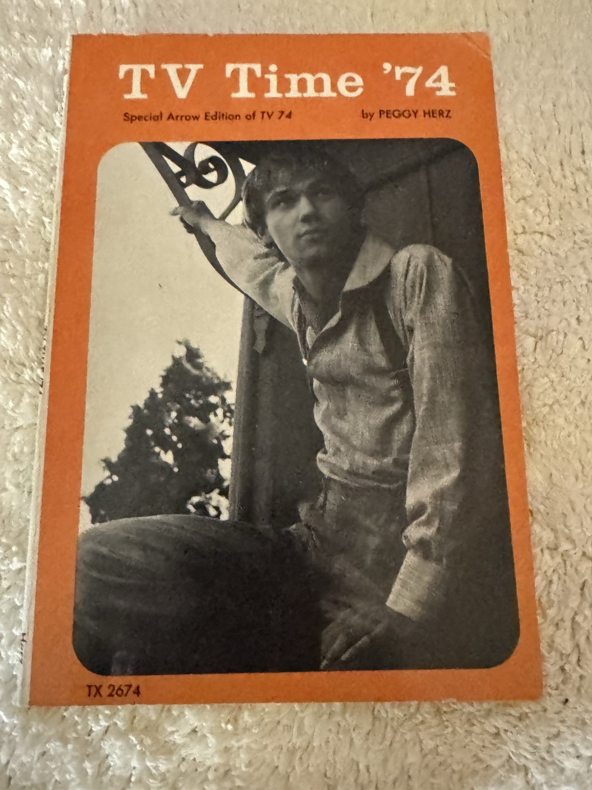 1974 « TV Time &rsquo;74 » By Peggy Herz Scholastic Paperback Book 92 Pages VG+
