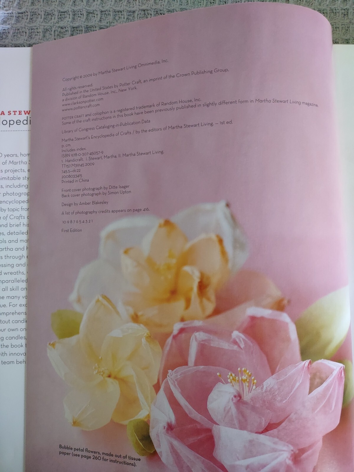 2009 First Edition Hardcover Book: Martha Stewart&rsquo;s Encyclopedia Of Crafts