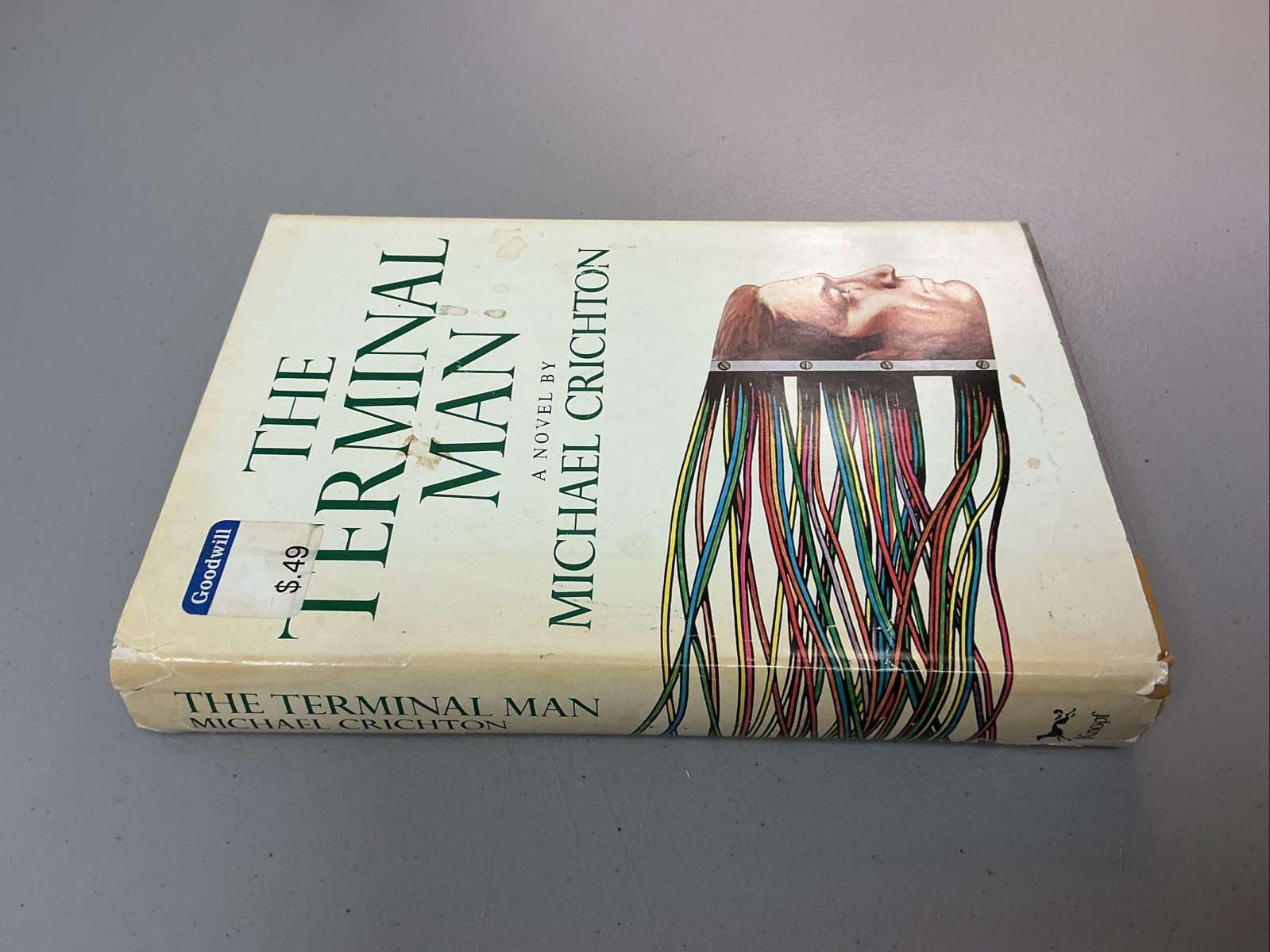 Rare “THE TERMINAL MAN” by MICHAEL CRICHTON HC/DJ (1972) First Edition