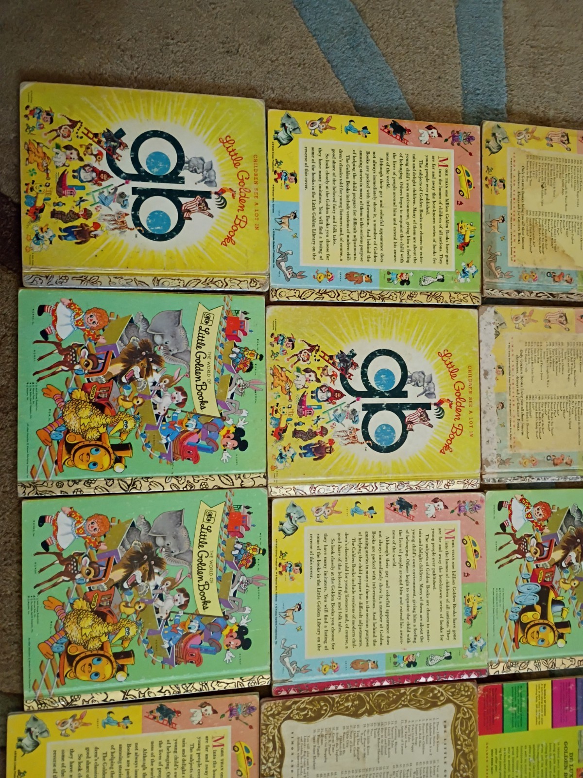 Lot of 33 Little Golden Books Vintage 1940&rsquo;s To 1980&rsquo;s Fair Condition