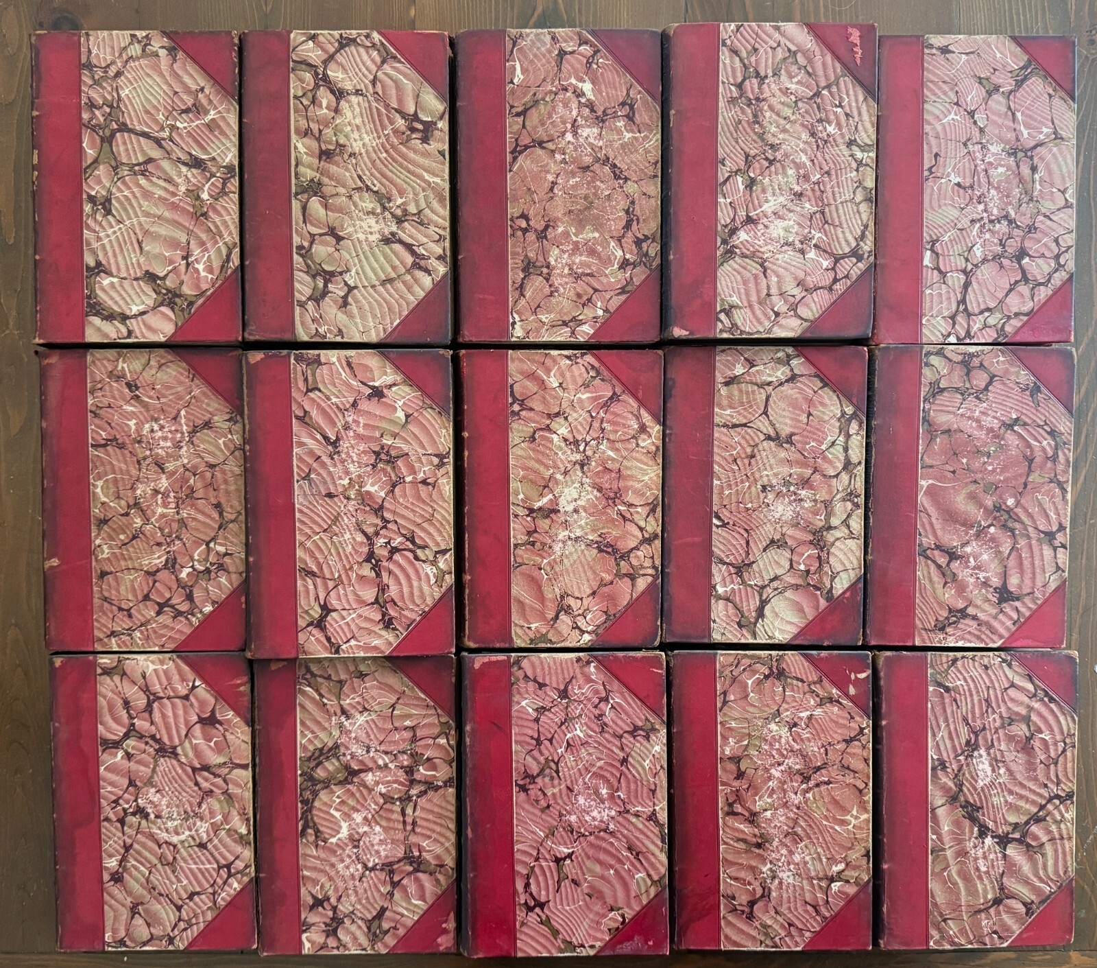 WORKS OF DICKENS 15 Volume 1/2 Leather Set Chapman & Hall 1892 Bleak House