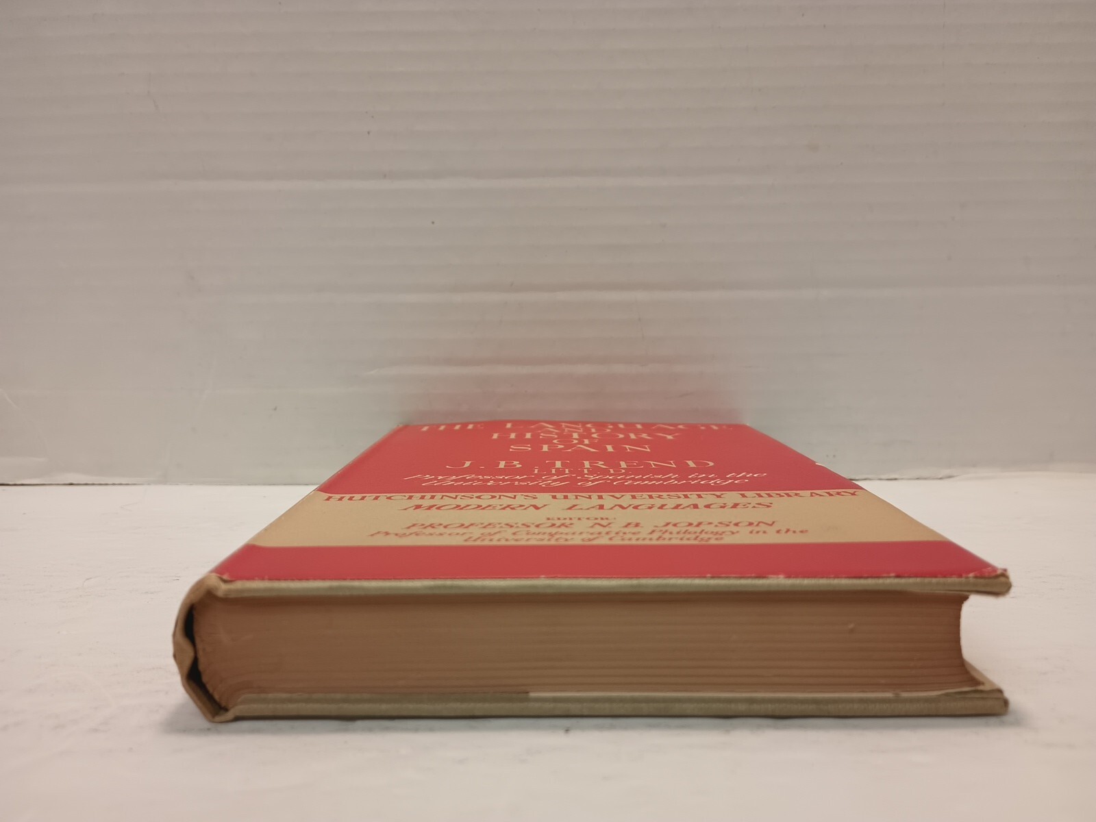 THE LANGUAGE AND HISTORY OF SPAIN by J. B. Trend (1953, HC/DJ) * FREE SHIPPING *
