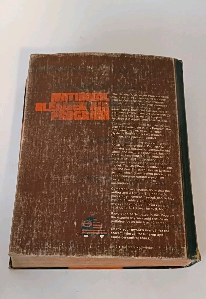 Chilton&rsquo;s Auto Repair Manual Book; American Cars from 1966 to 1973
