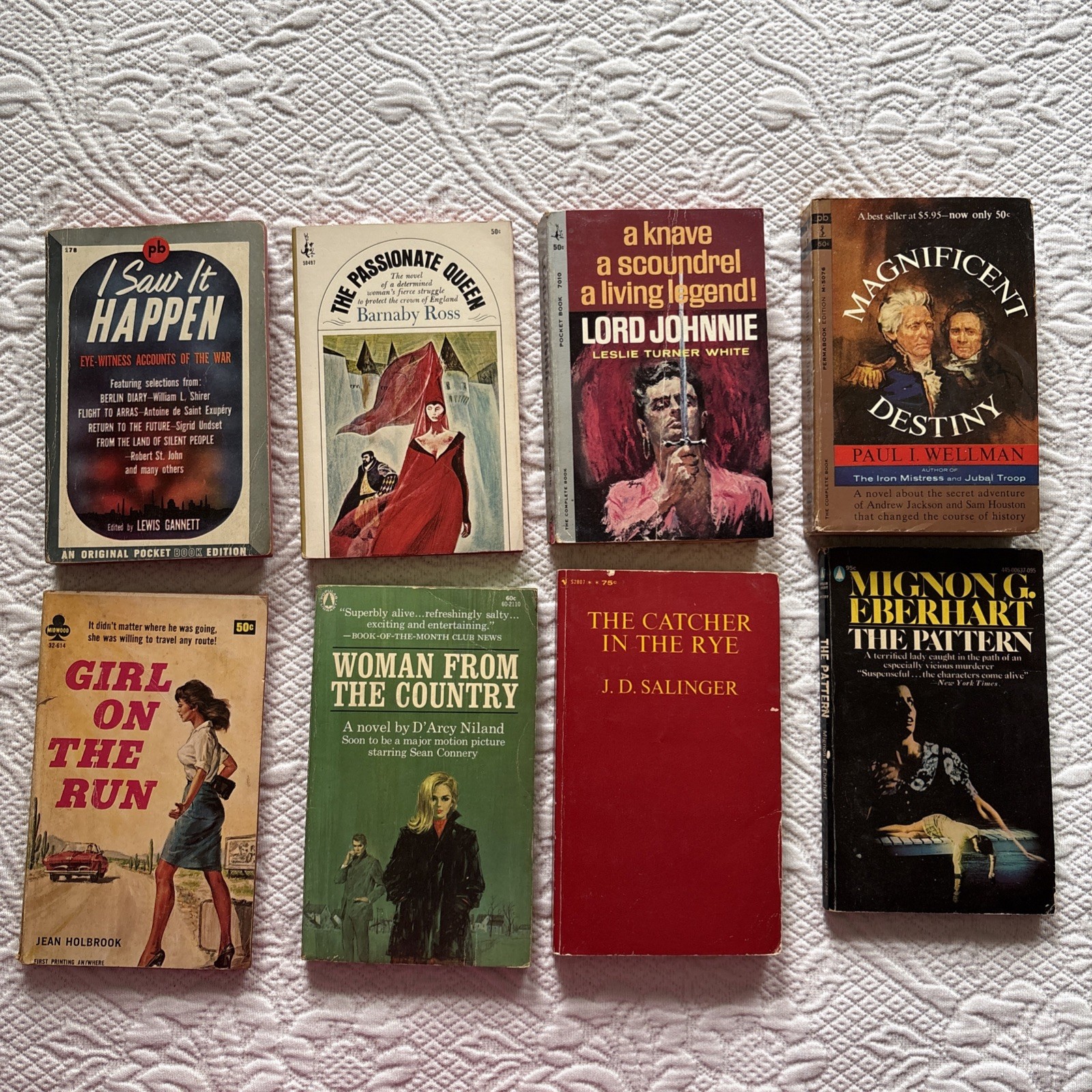 Lot~ 50 Vintage Pulp Paperbacks Crime Mystery Classic 1950s Pocket Cardinal Dell