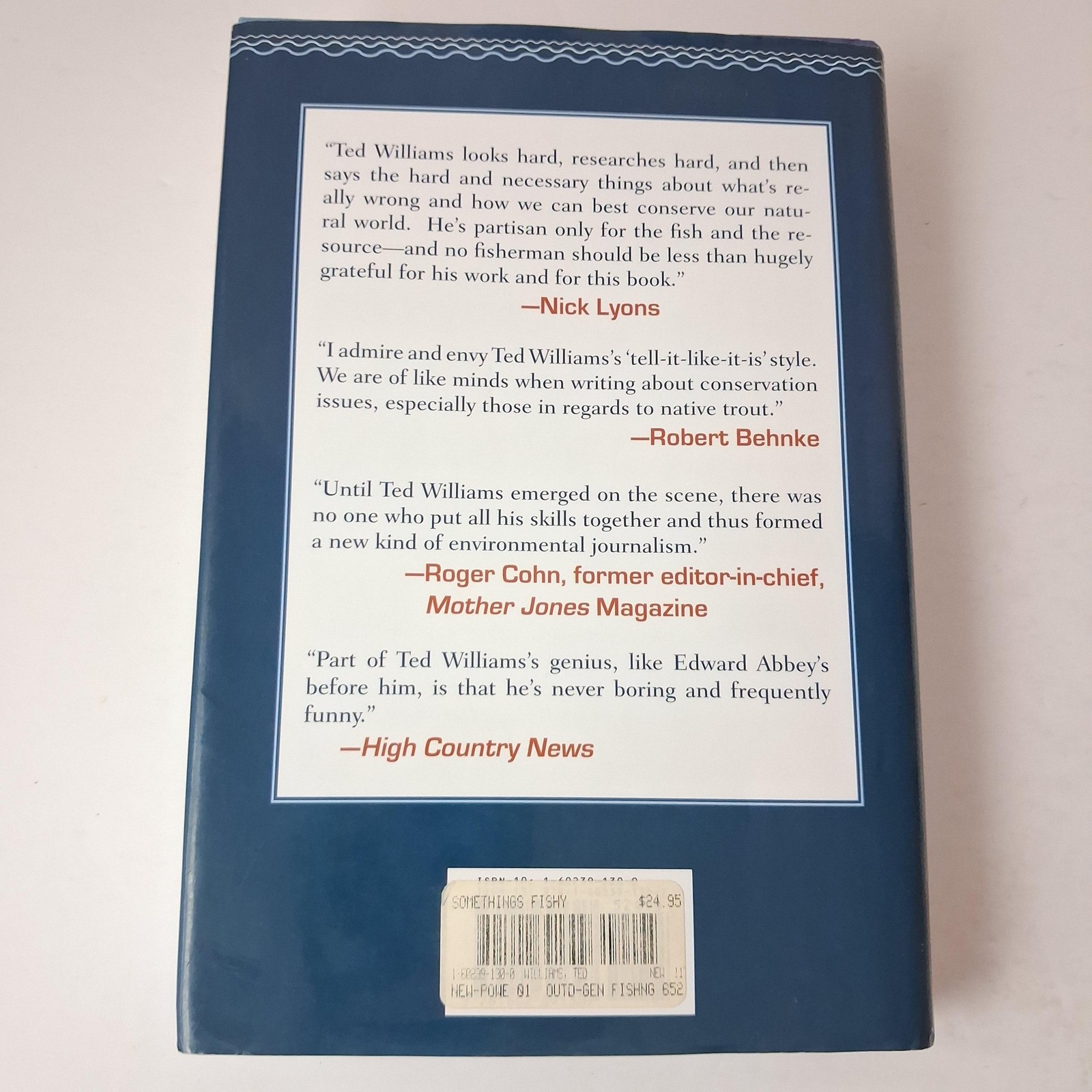 Something&rsquo;s Fishy Ted Williams Paul Guernsey Skyhorse Blue HC DJ 2007 USA