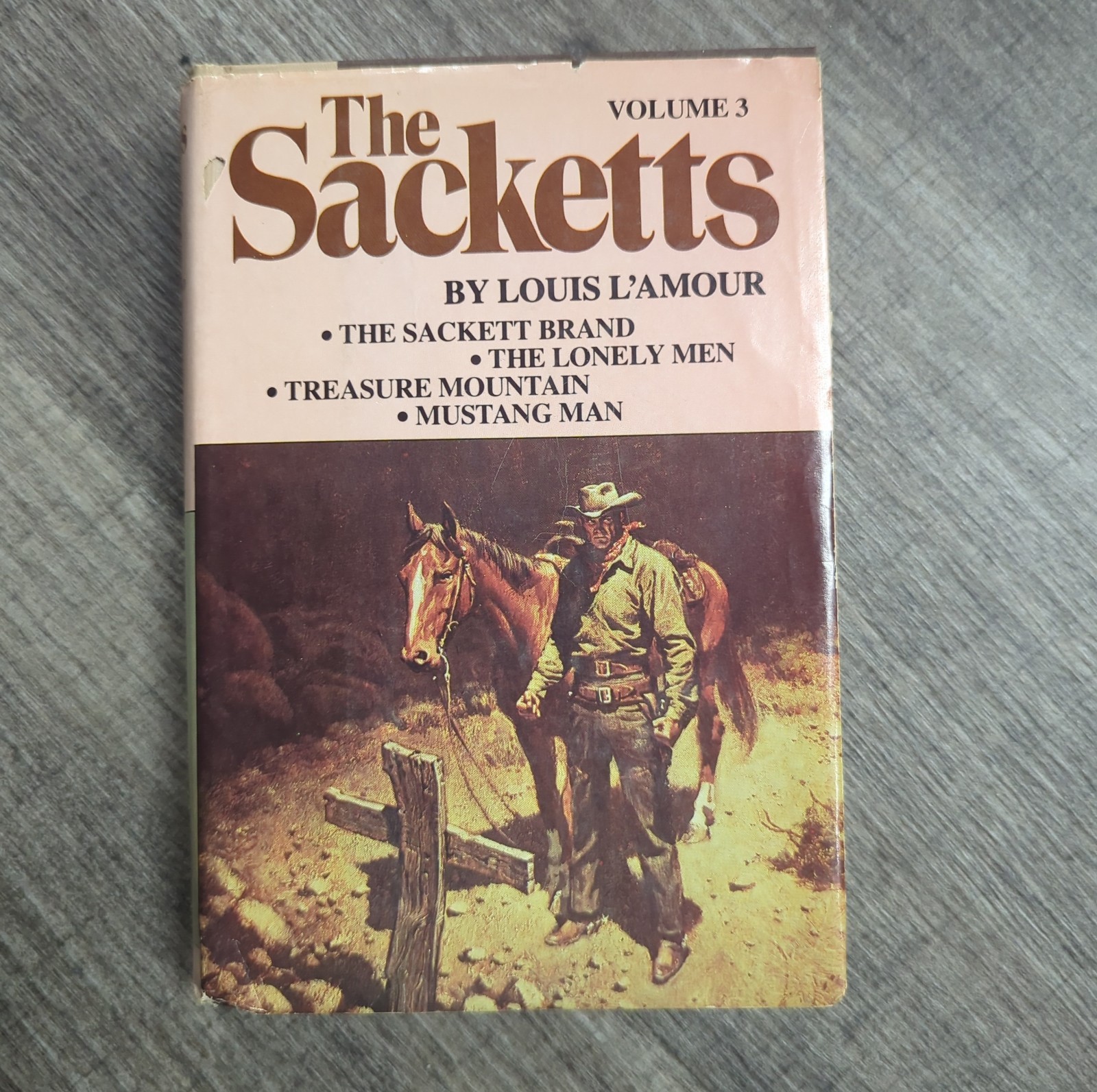 THE SACKETTS Complete 5 Volume Series by LOUIS L&rsquo;AMOUR Book Club Edition HCDJ