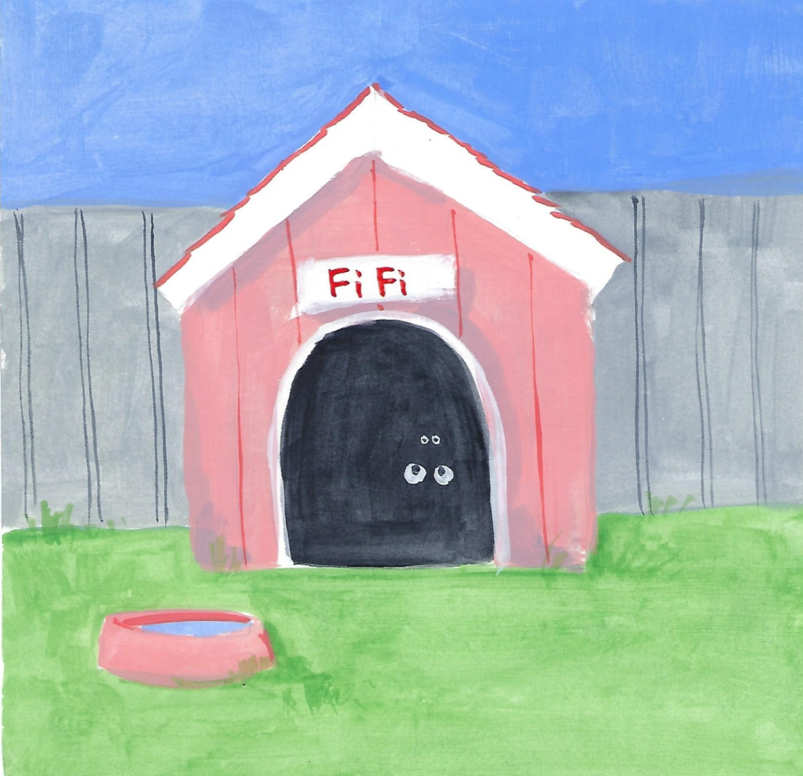 Children&rsquo;s Book, “Pity me I Have A Flea” Animals Dogs Numbers Illustrated Signed