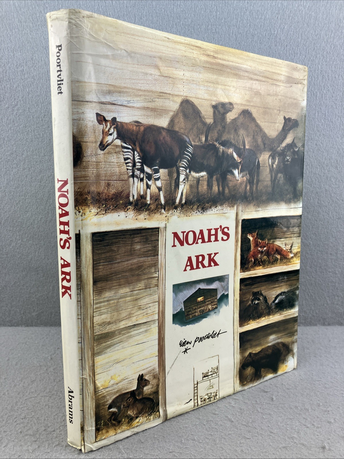NOAH&rsquo;S ARK English Edition by Rien Poortvliet Illustrated Oversized HC/DJ