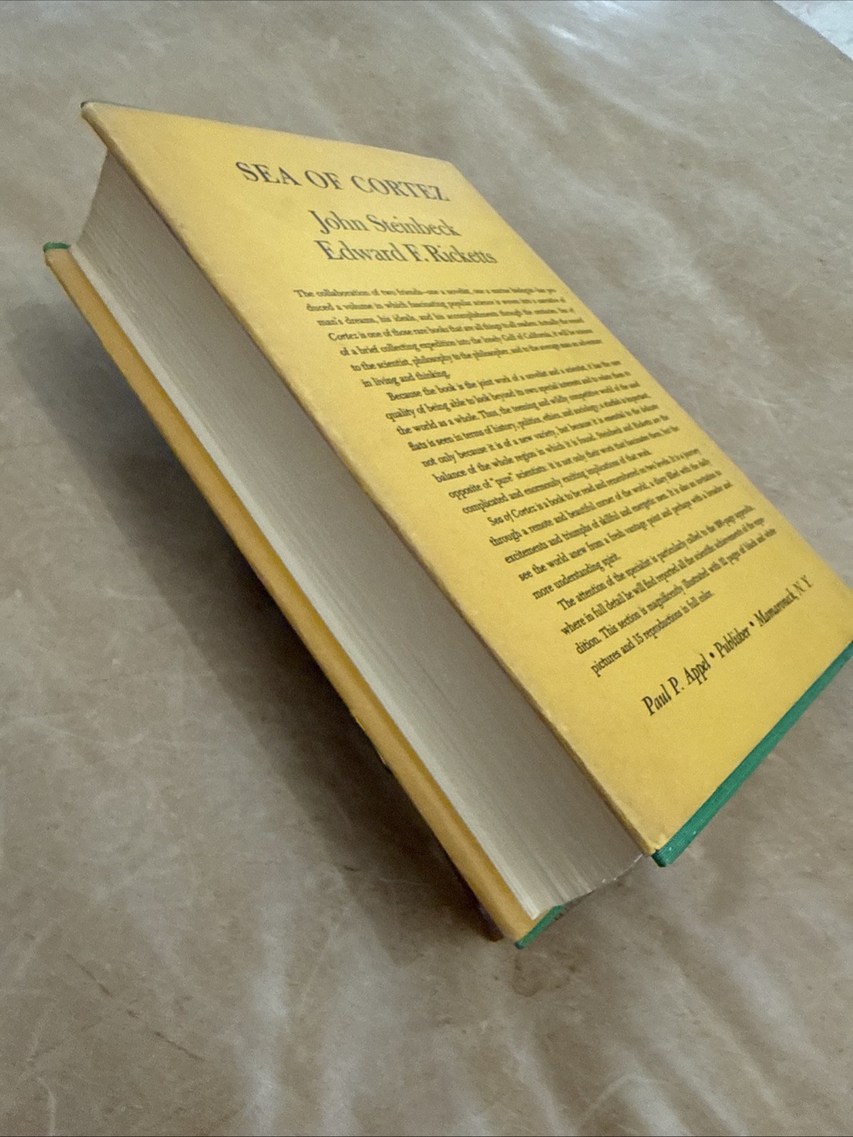 1971 THE SEA OF CORTEZ: JOURNAL OF TRAVEL/RESEARCH, Steinbeck, Ricketts HCDJ