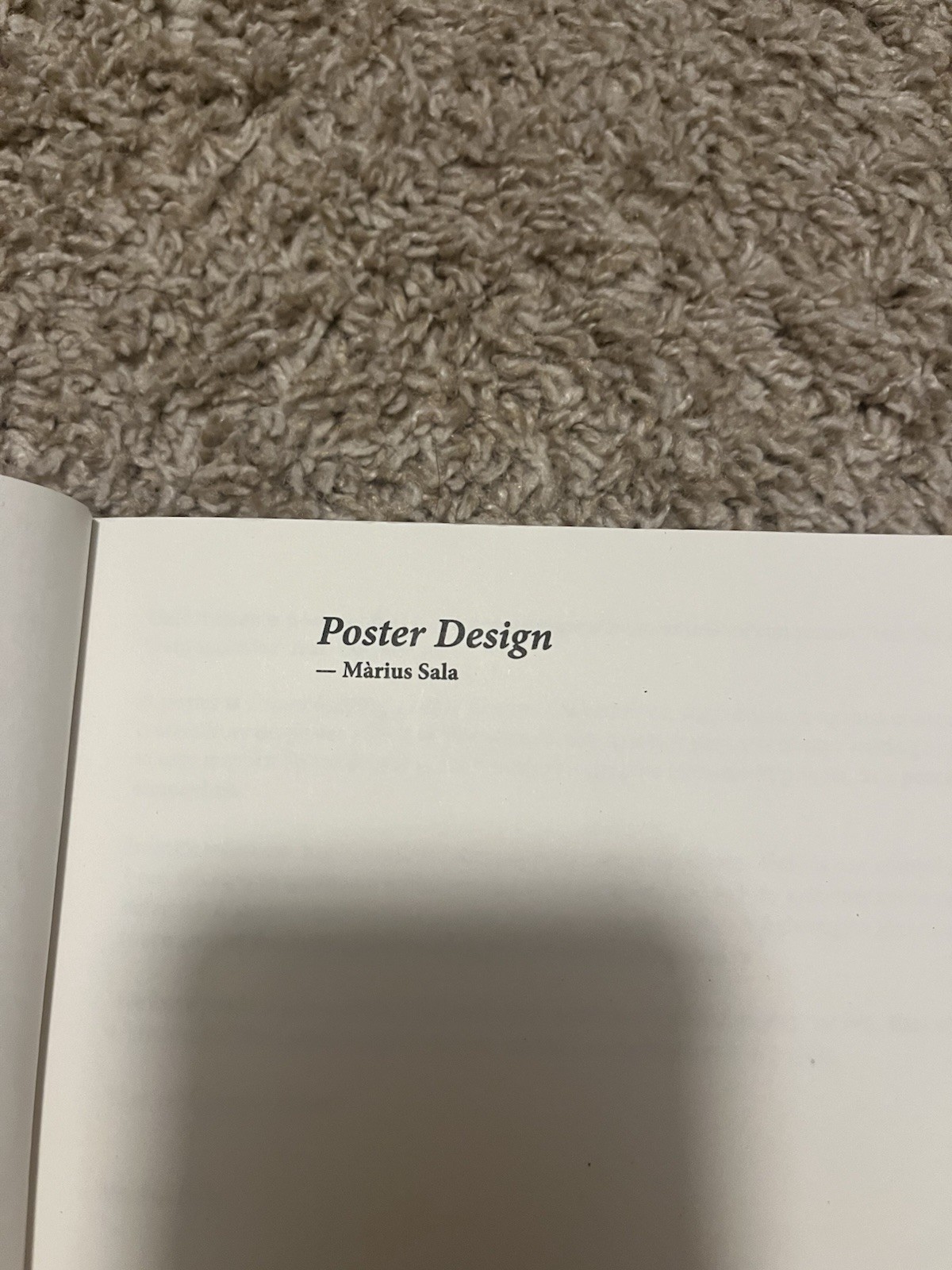 Poster Design by Marius Sala Paperback Art Book w/ Poster Dust Cover