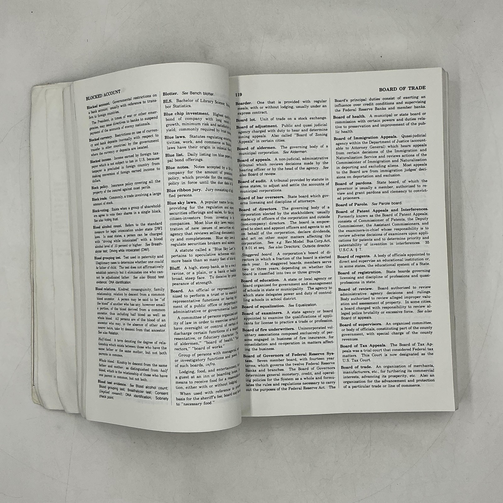 Vintage Black&rsquo;s Law Dictionary With Pronunciations Henry Black Blue PB 1994 Law