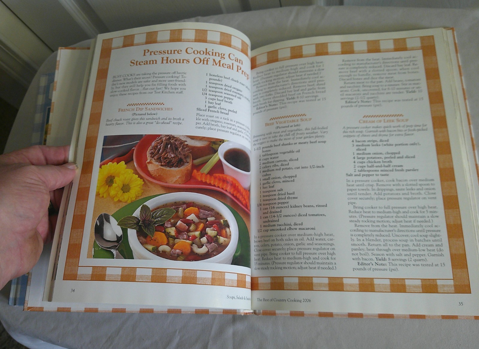 Best of Country Cooking, Cook Book&rsquo;s 2005 and 2006, 184 pages each