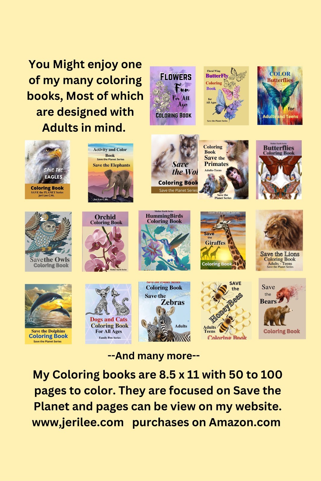Save the primates Coloring book for Adults Teens 108 Pages 8.5 x 11 for All Ages
