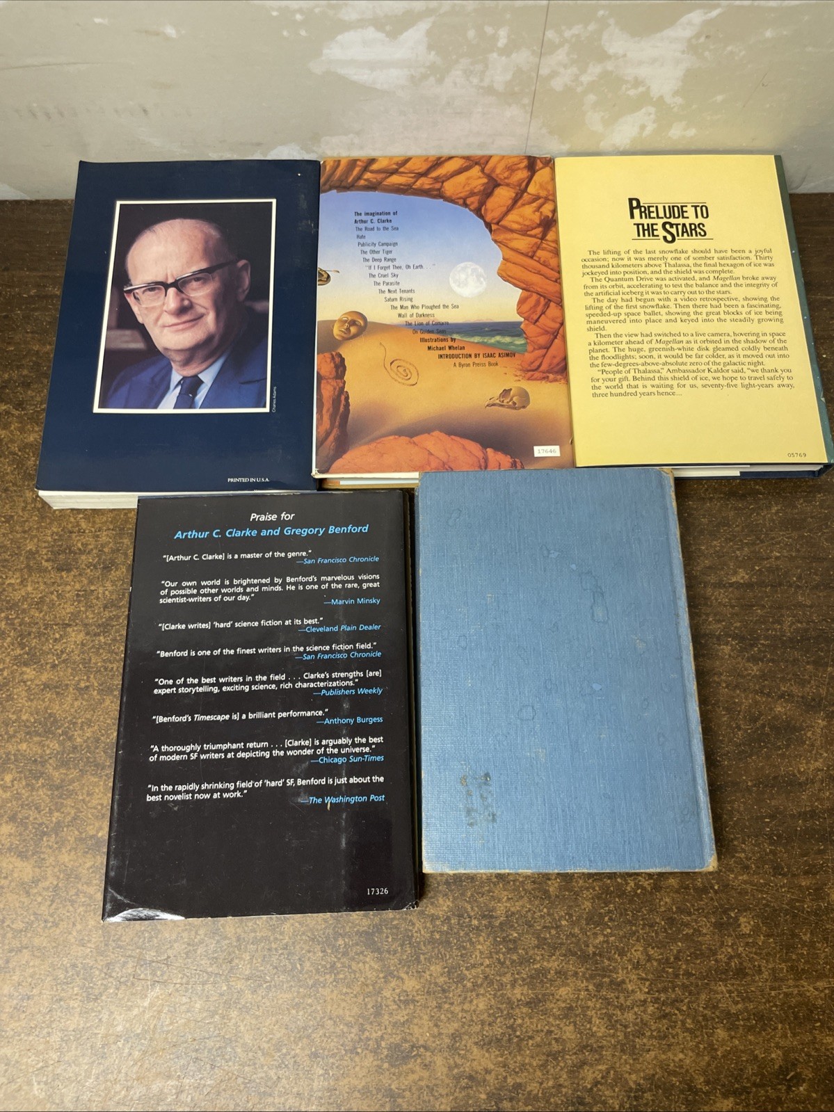 Arthur C. Clarke Lot of 15 Vintage Science Fiction PB HC Books Collection