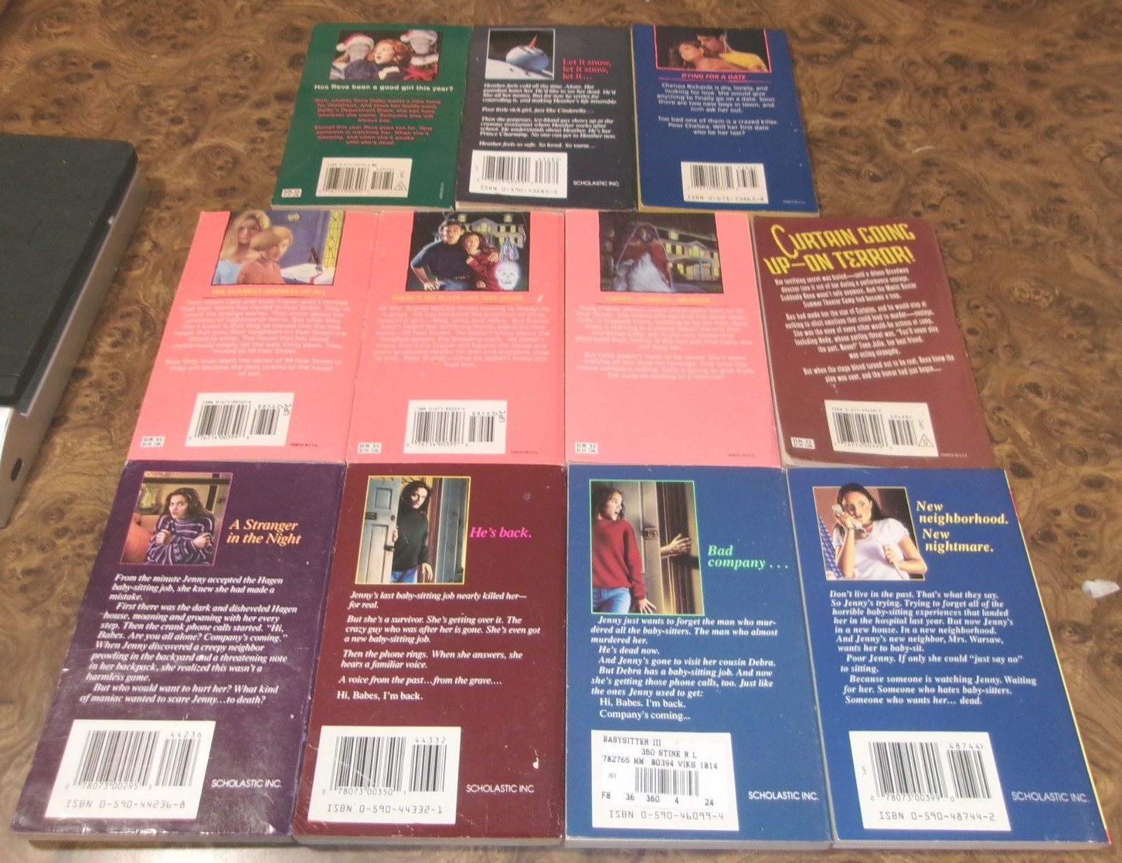 Lot of 11 Fear Street Teen Horror Books R.L. Stine Lot Babysitter 1-4+