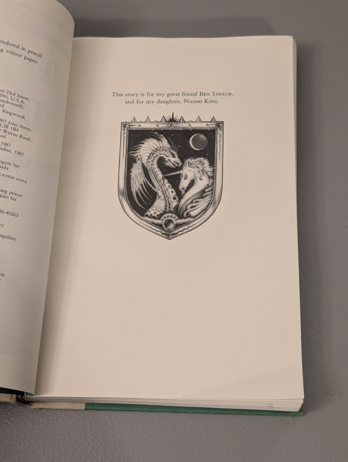Stephen King – The Eyes Of The Dragon (1987 1st Edition Viking HC w/ Scales DJ)